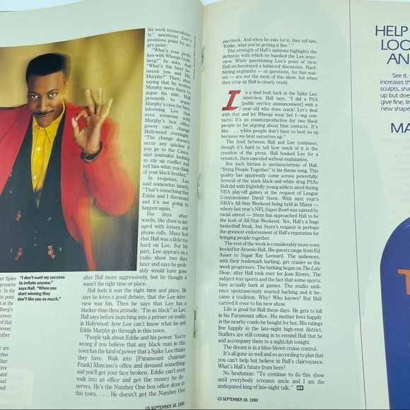 US Entertainment Magazine Arsenio Hall 1989 - Picture 5 of 7